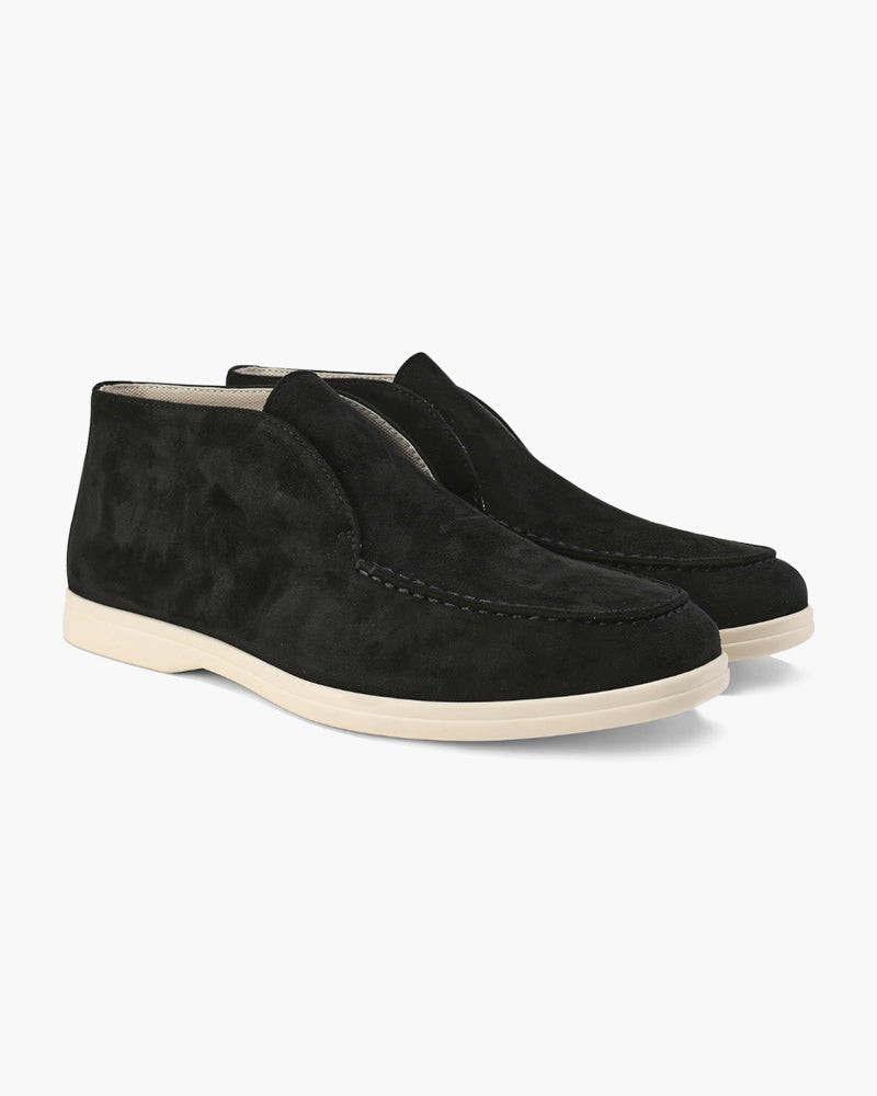 Mocasines de ante de caña alta