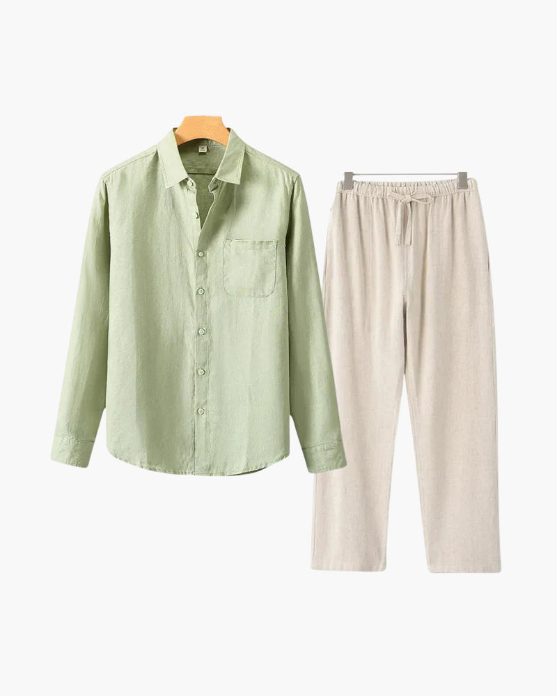 Conjunto de lino (manga larga)