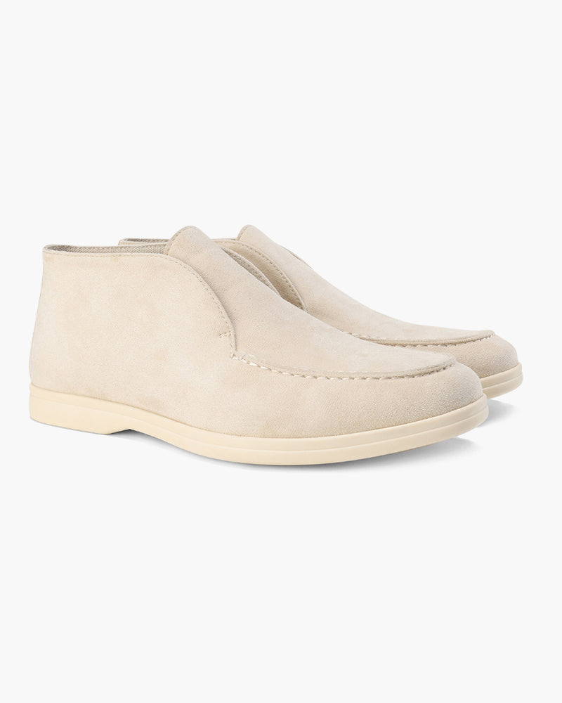Mocasines de ante de caña alta
