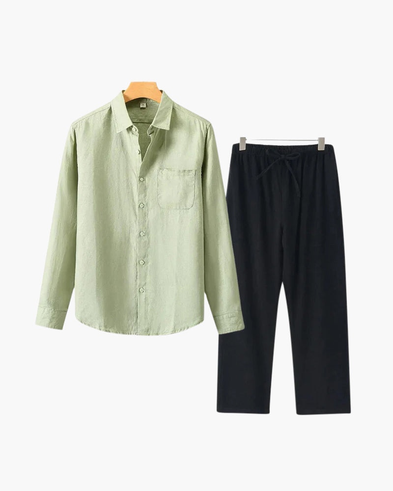Conjunto de lino (manga larga)