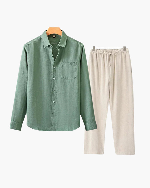 Conjunto de lino (manga larga)