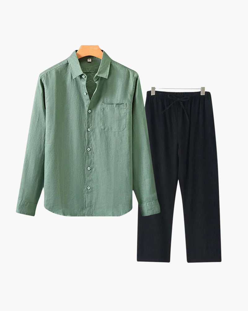 Conjunto de lino (manga larga)
