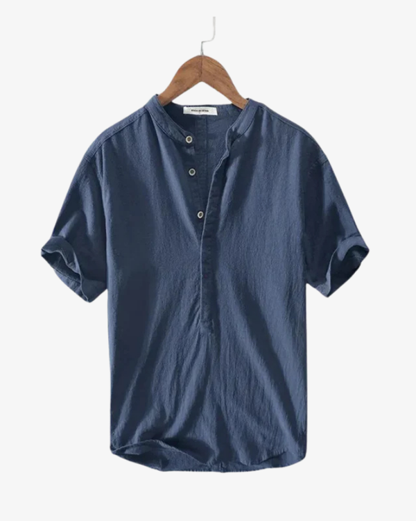 Camisa de lino de verano – Estilo premium para hombre 