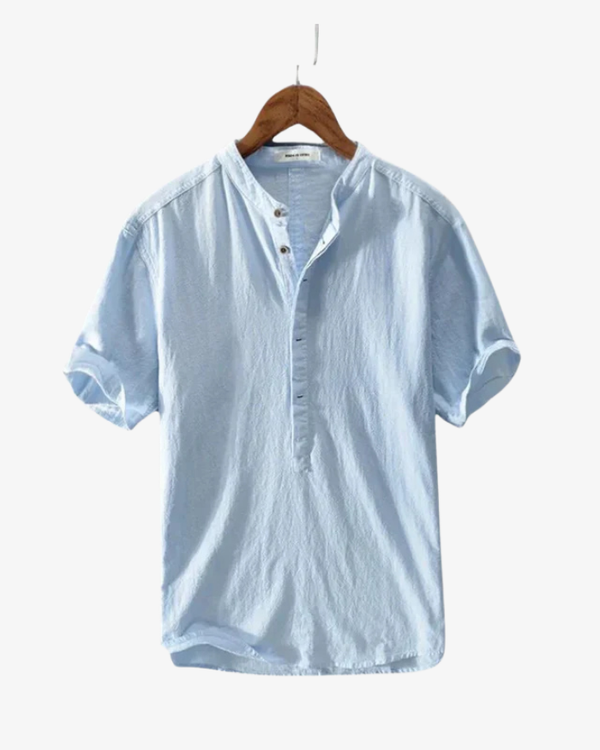 Camisa de lino de verano – Estilo premium para hombre 