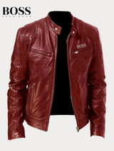 Chaqueta casual de piel sintética