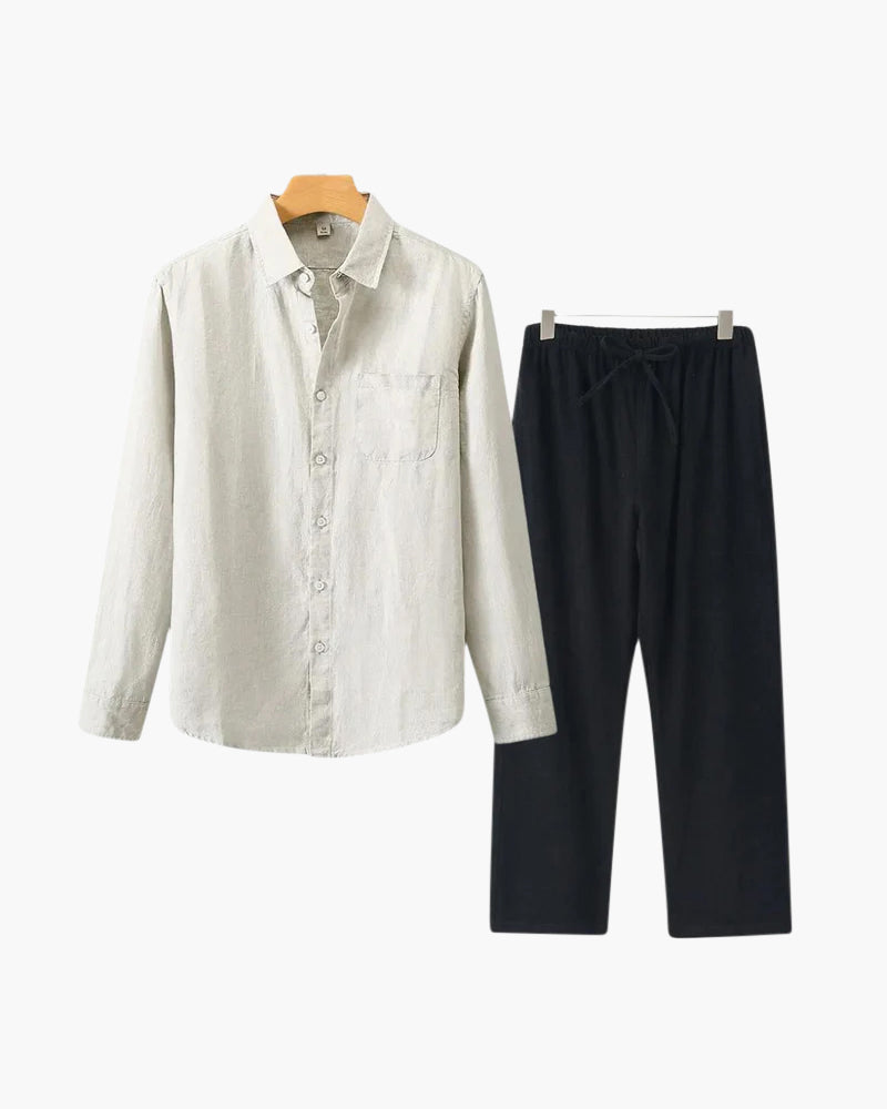 Conjunto de lino (manga larga)