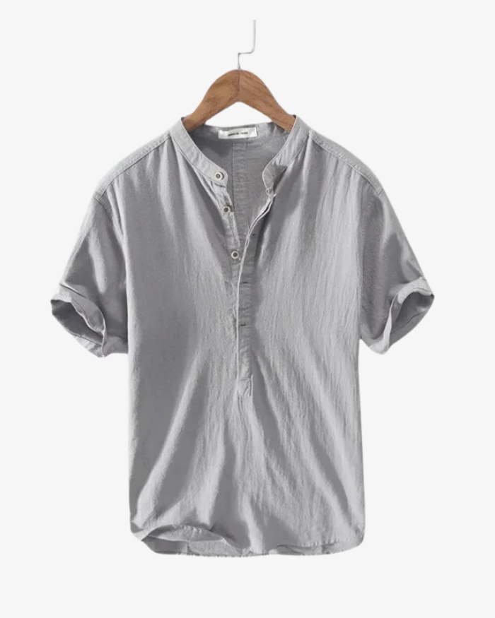 Camisa de lino de verano – Estilo premium para hombre 