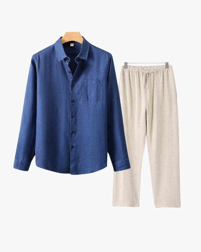 Conjunto de lino (manga larga)