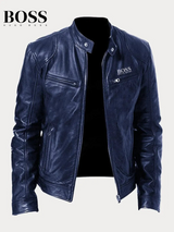 Chaqueta casual de piel sintética