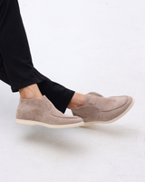 Mocasines de ante de caña alta