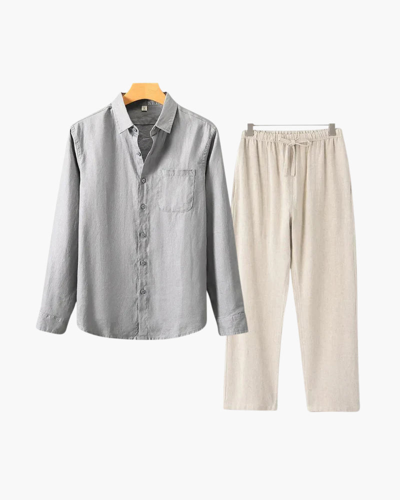 Conjunto de lino (manga larga)