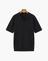 Polo de punto acanalado premium