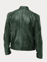 Chaqueta casual de piel sintética