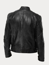 Chaqueta casual de piel sintética