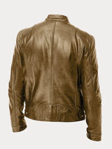 Chaqueta casual de piel sintética