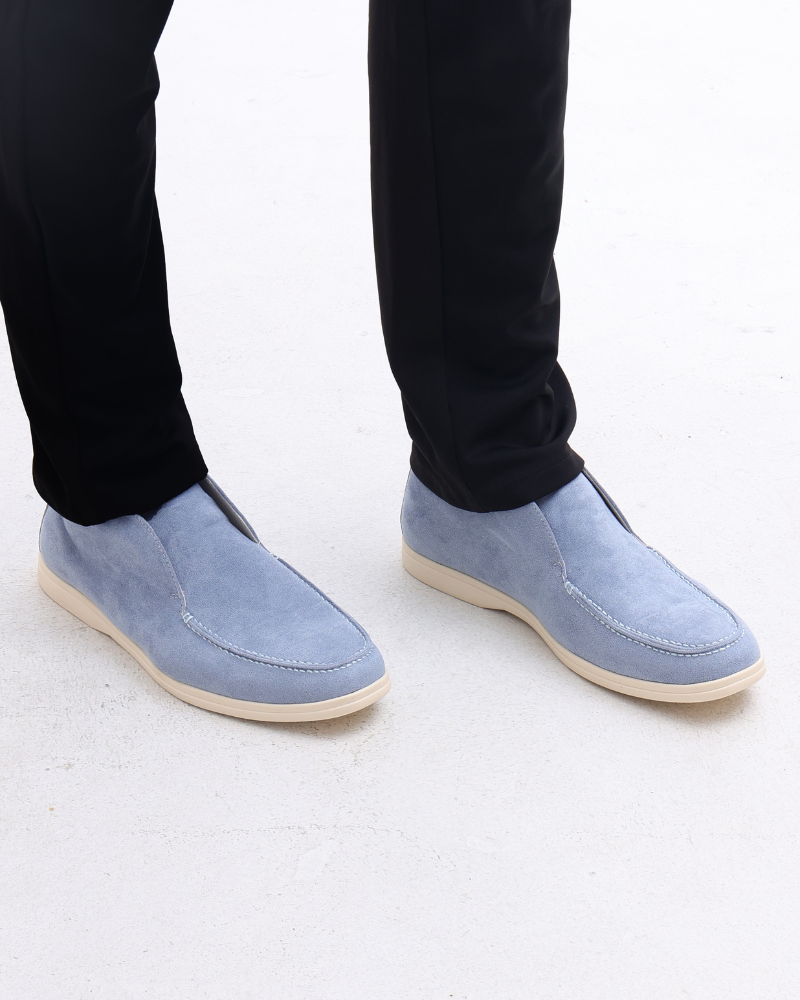 Mocasines de ante de caña alta